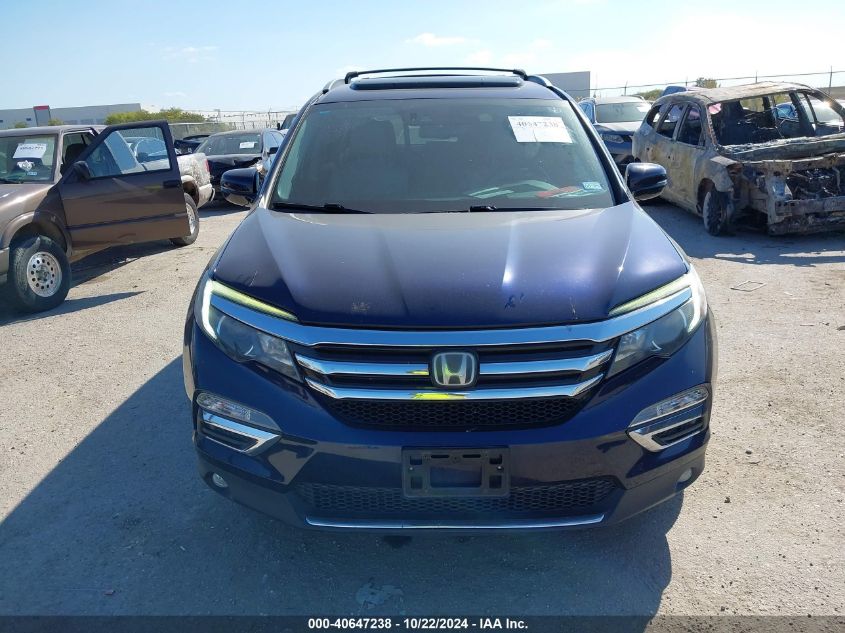 2016 Honda Pilot Elite VIN: 5FNYF6H07GB091661 Lot: 40647238