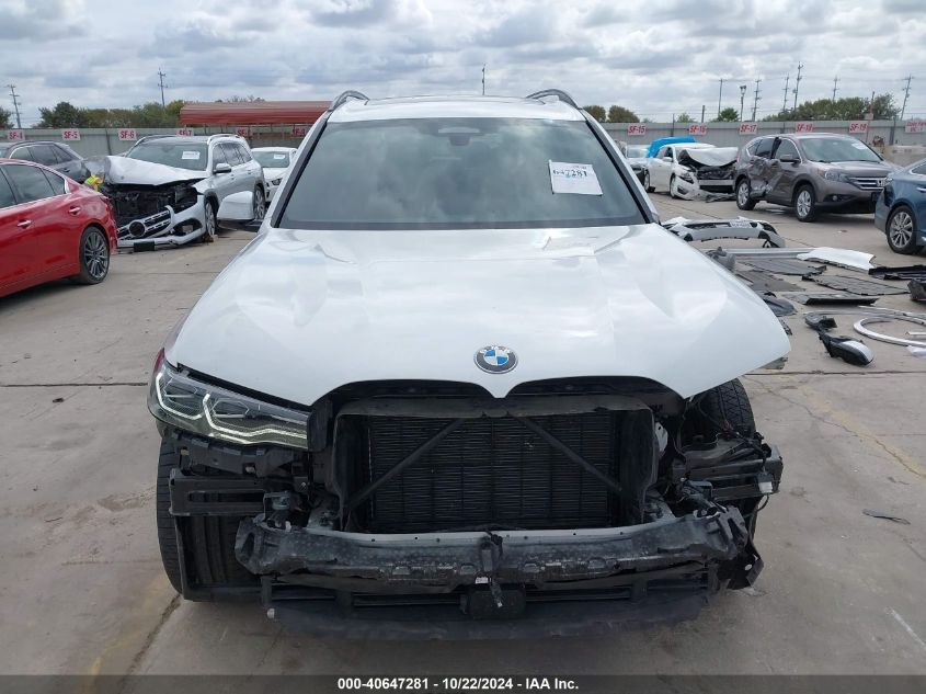 2022 BMW X7 xDrive40I VIN: 5UXCW2C00N9K15642 Lot: 40647281