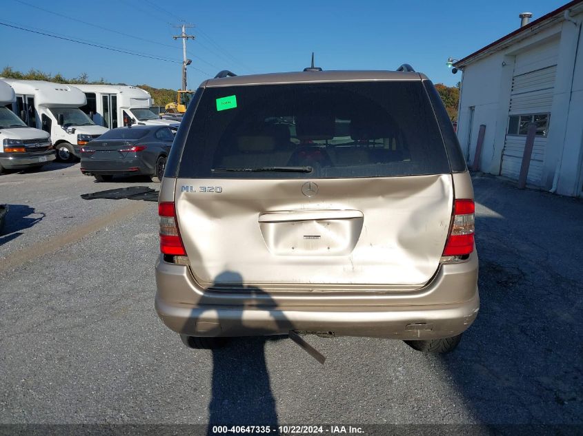 2001 Mercedes-Benz Ml 320 VIN: 4JGAB54E51A257227 Lot: 40647335