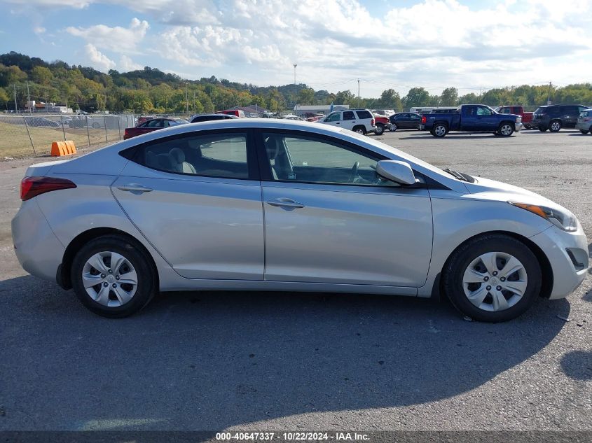 2016 Hyundai Elantra Se VIN: 5NPDH4AEXGH734072 Lot: 40647337