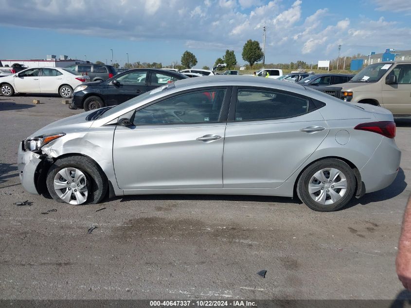 2016 Hyundai Elantra Se VIN: 5NPDH4AEXGH734072 Lot: 40647337