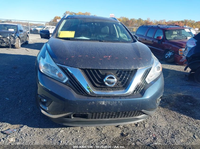 2017 Nissan Murano Sl VIN: 5N1AZ2MH8HN124789 Lot: 40647356