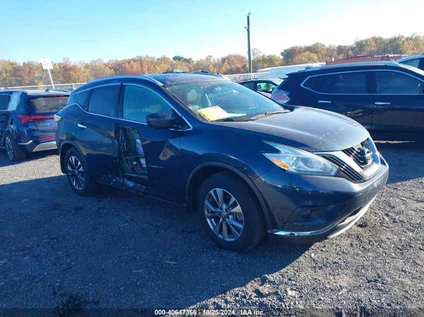 2017 Nissan Murano Sl VIN: 5N1AZ2MH8HN124789 Lot: 40647356