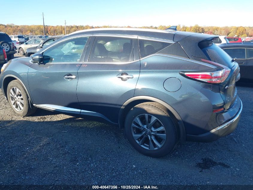 2017 Nissan Murano Sl VIN: 5N1AZ2MH8HN124789 Lot: 40647356