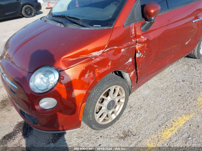 2012 Fiat 500 Pop VIN: 3C3CFFARXCT277312 Lot: 40647401