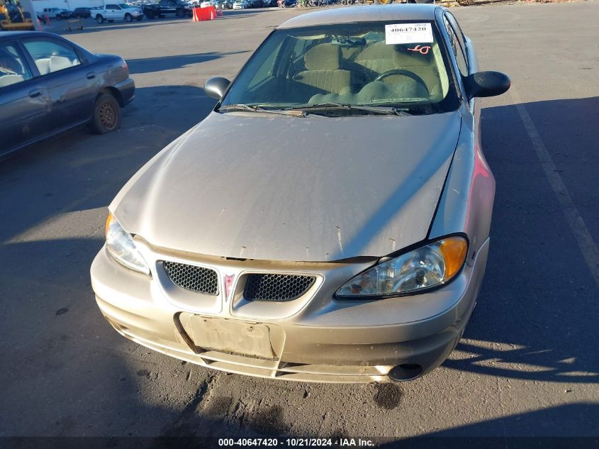 2005 Pontiac Grand Am Se VIN: 1G2NE52E75M142167 Lot: 40647420