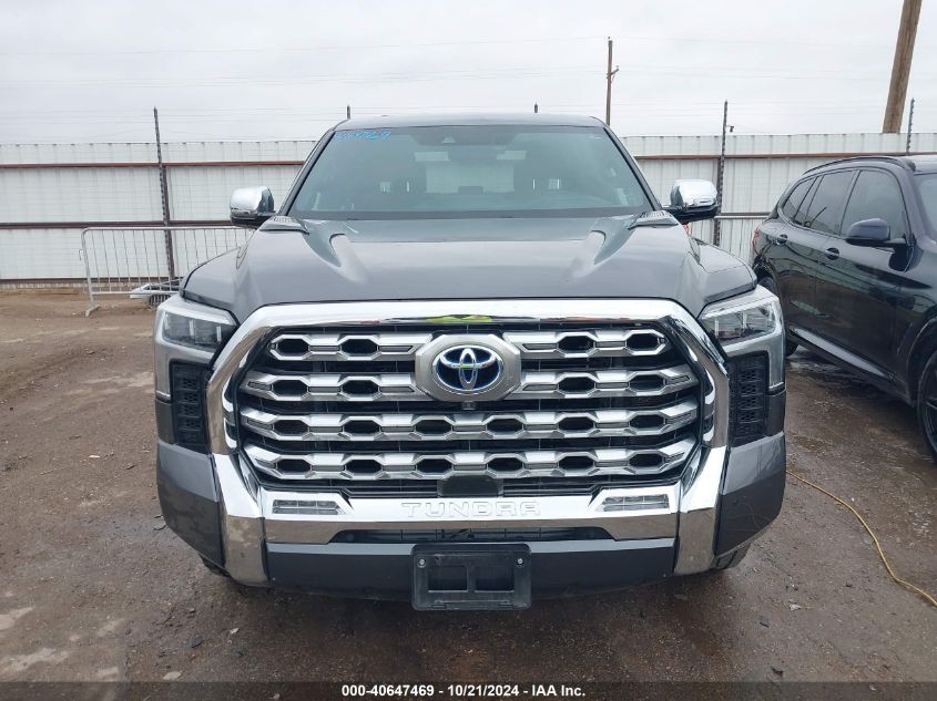 2022 Toyota Tundra Crewmax Platinum/Crewmax 1794 VIN: 5TFMC5AB1NX001274 Lot: 40647469