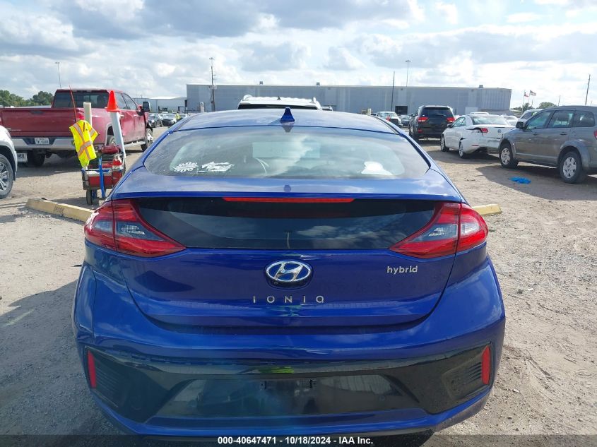 2019 Hyundai Ioniq Hybrid Limited VIN: KMHC05LC8KU133029 Lot: 40647471