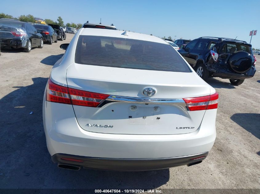 2015 Toyota Avalon Xle/Premium/Touring/Ltd VIN: 4T1BK1EB8FU191859 Lot: 40647504