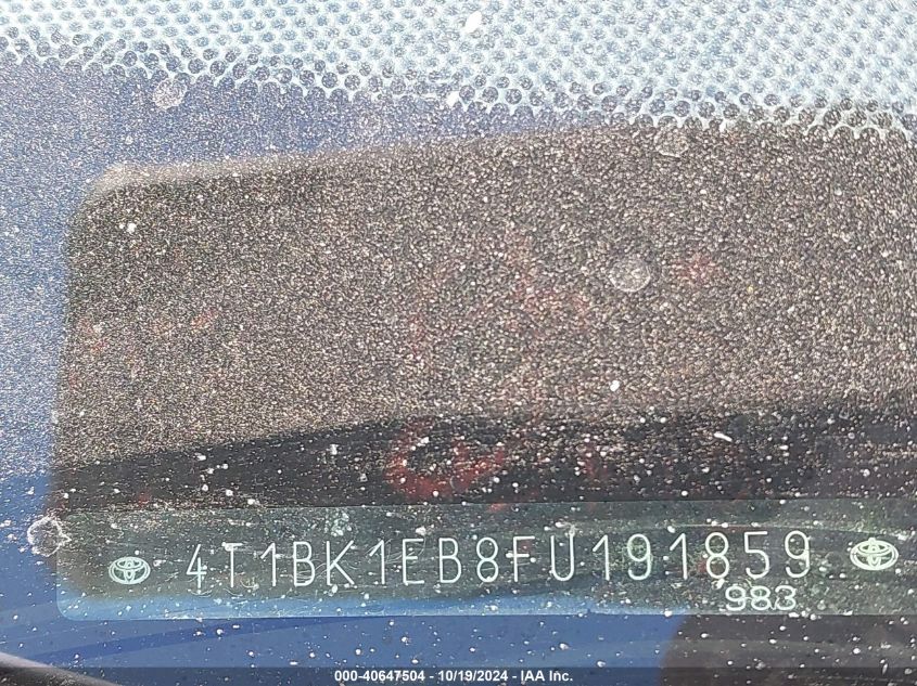 2015 TOYOTA AVALON LIMITED - 4T1BK1EB8FU191859