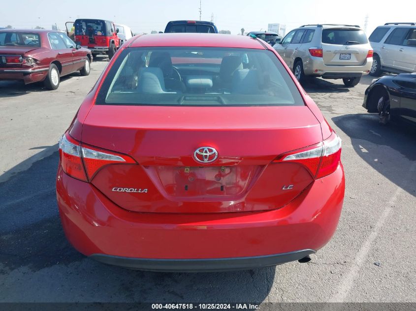 2016 Toyota Corolla Le VIN: 2T1BURHE4GC661466 Lot: 40647518