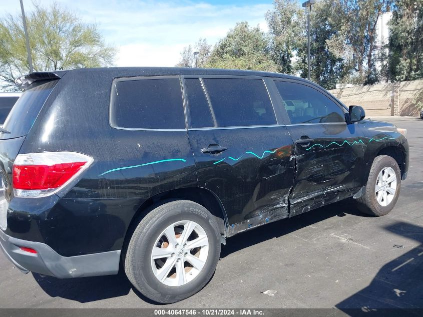 2012 Toyota Highlander VIN: 5TDZA3EH6CS024566 Lot: 40647546