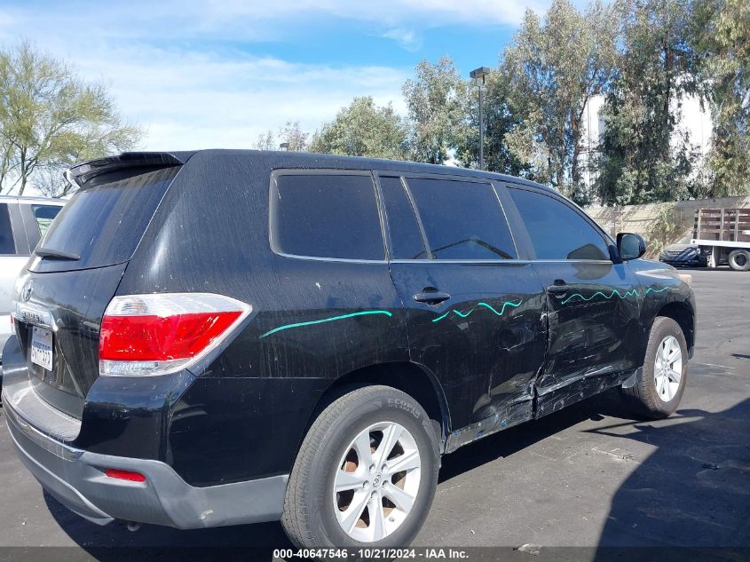 2012 Toyota Highlander VIN: 5TDZA3EH6CS024566 Lot: 40647546