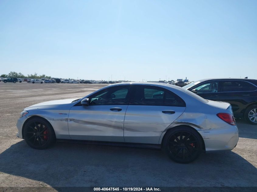 2017 Mercedes-Benz C 43 4Matic Amg VIN: 55SWF6EB4HU195036 Lot: 40647545