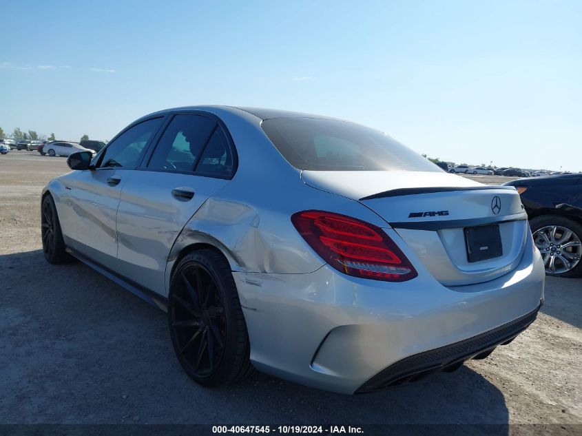 2017 Mercedes-Benz C 43 4Matic Amg VIN: 55SWF6EB4HU195036 Lot: 40647545