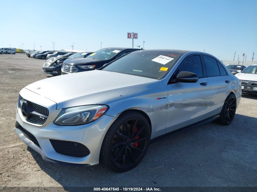 2017 Mercedes-Benz C 43 4Matic Amg VIN: 55SWF6EB4HU195036 Lot: 40647545