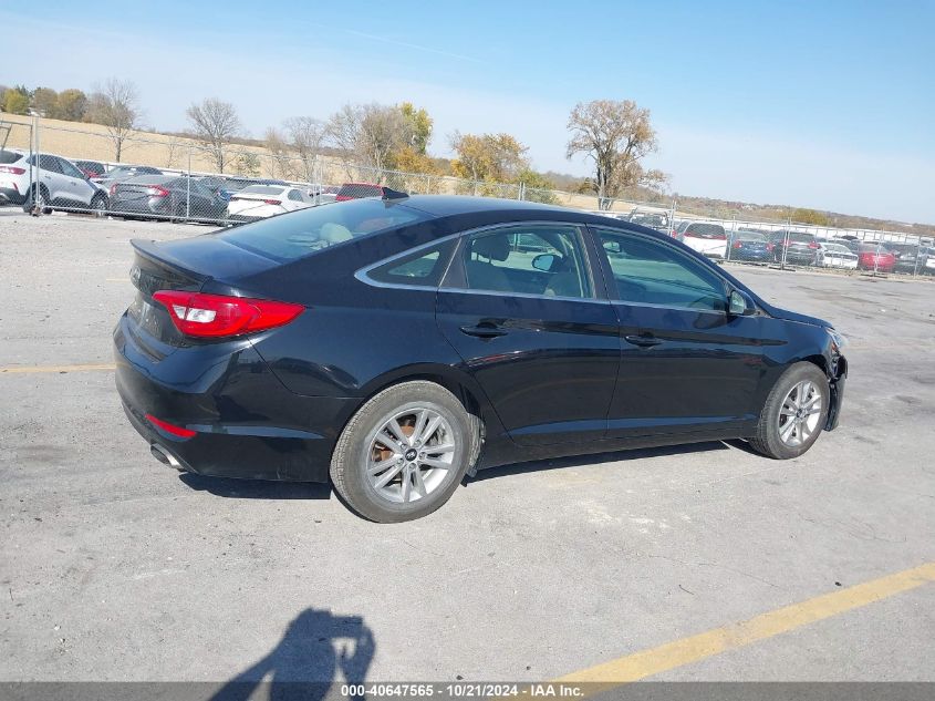 2016 Hyundai Sonata Se VIN: 5NPE24AF4GH276995 Lot: 40647565