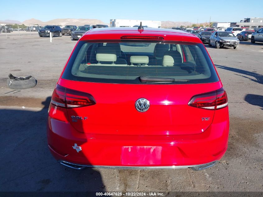 2018 Volkswagen Golf Tsi S/Tsi Se VIN: 3VWG17AU5JM265059 Lot: 40647625