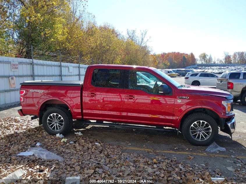 2018 Ford F150 Supercrew VIN: 1FTEW1EG8JFA61353 Lot: 40647762