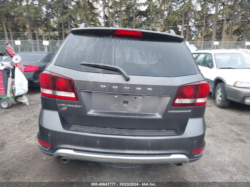 2018 Dodge Journey Crossroad Awd VIN: 3C4PDDGG9JT269499 Lot: 40647777