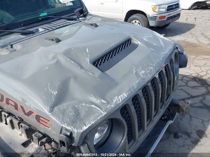 2020 Jeep Gladiator Mojave 4X4 VIN: 1C6JJTEG7LL206743 Lot: 40647812