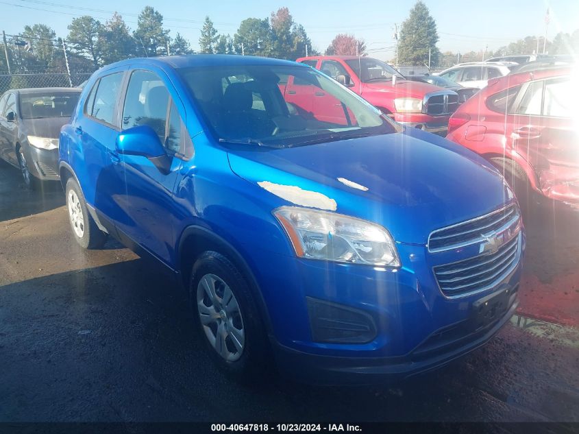 2015 Chevrolet Trax 1Ls VIN: KL7CJKSB1FB189515 Lot: 40647818