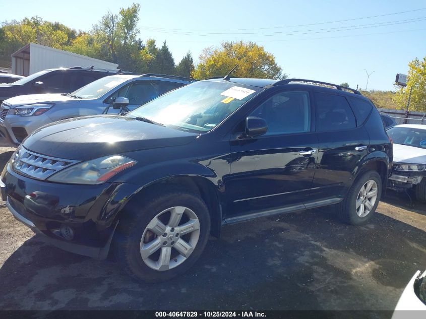 2007 Nissan Murano S VIN: JN8AZ08W87W601476 Lot: 40647829