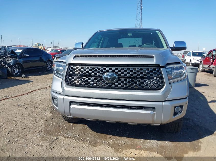 2020 Toyota Tundra Platinum VIN: 5TFAY5F12LX876204 Lot: 40647852