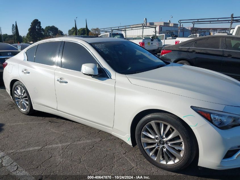 2021 Infiniti Q50 Luxe VIN: JN1EV7BP2MM705359 Lot: 40647870