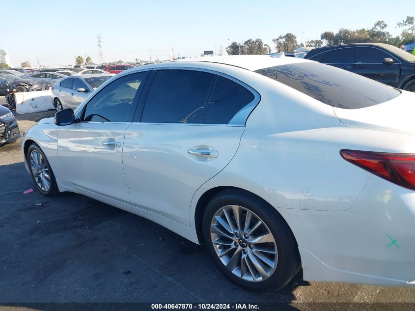 2021 Infiniti Q50 Luxe VIN: JN1EV7BP2MM705359 Lot: 40647870