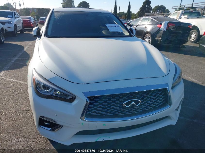 2021 Infiniti Q50 Luxe VIN: JN1EV7BP2MM705359 Lot: 40647870