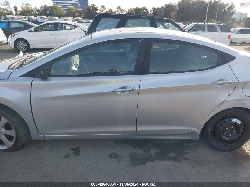 2013 Hyundai Elantra Limited VIN: KMHDH4AE6DU888419 Lot: 40648064