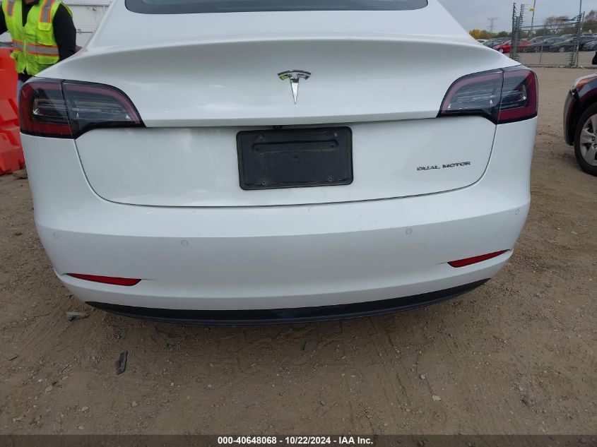 2019 Tesla Model 3 Long Range/Performance VIN: 5YJ3E1EBXKF418326 Lot: 40648068