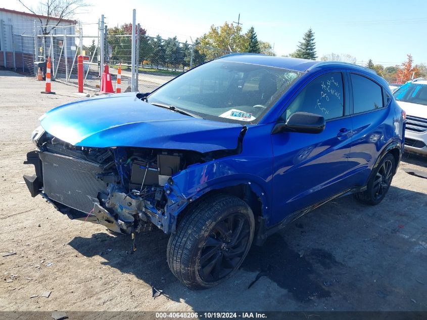 2022 Honda Hr-V Awd Sport VIN: 3CZRU6H13NM701397 Lot: 40648206