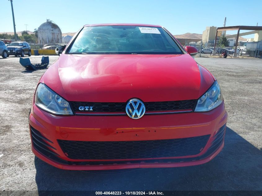 2016 Volkswagen Golf Gti S 4-Door VIN: 3VW5T7AU1GM057058 Lot: 40648223