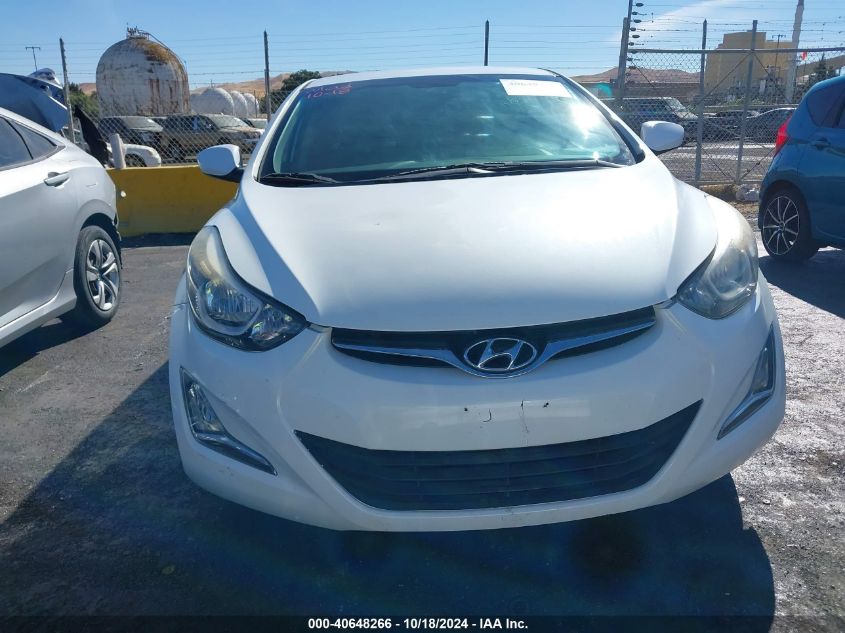 2015 Hyundai Elantra Se VIN: 5NPDH4AE5FH576030 Lot: 40648266