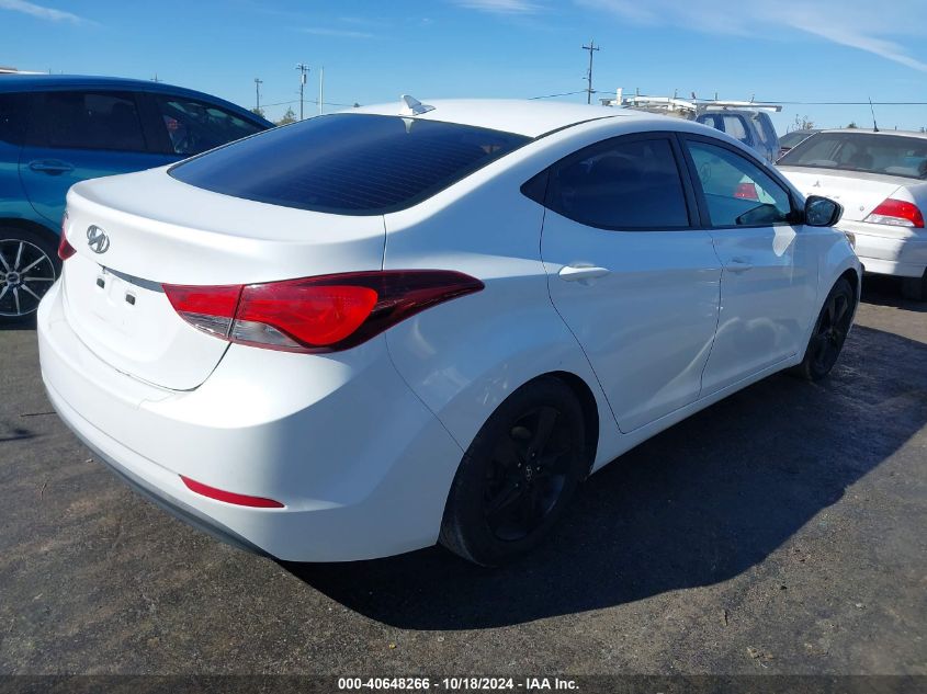 2015 Hyundai Elantra Se VIN: 5NPDH4AE5FH576030 Lot: 40648266