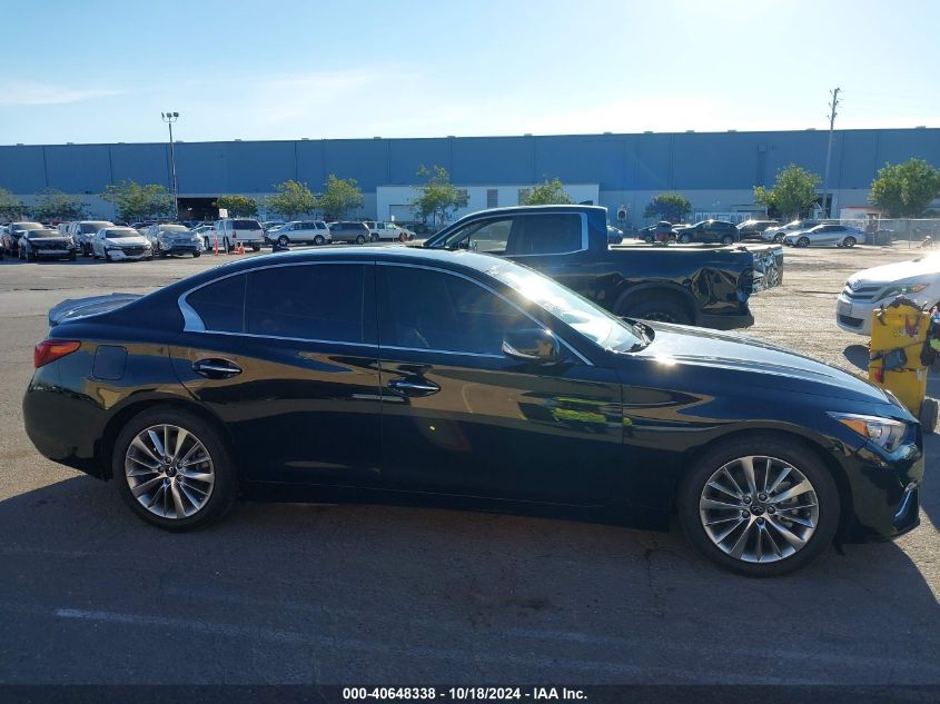 2021 Infiniti Q50 Luxe Awd VIN: JN1EV7BR5MM754203 Lot: 40648338