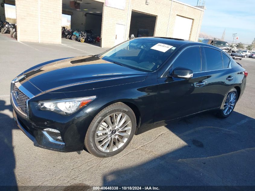 2021 Infiniti Q50 Luxe Awd VIN: JN1EV7BR5MM754203 Lot: 40648338