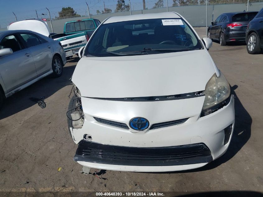 2013 Toyota Prius Two VIN: JTDKN3DU4D5546415 Lot: 40648393