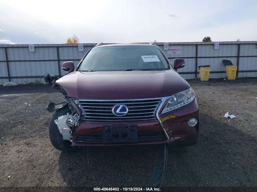 2014 Lexus Rx 450H VIN: JTJBC1BA7E2452841 Lot: 40648402