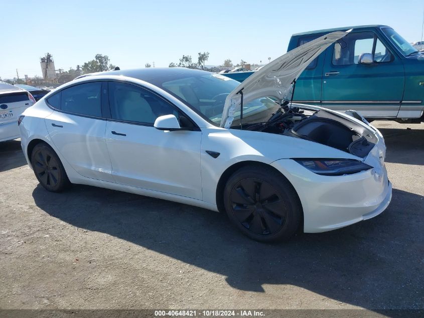 2024 TESLA MODEL 3 REAR-WHEEL DRIVE - 5YJ3E1EA7RF812528