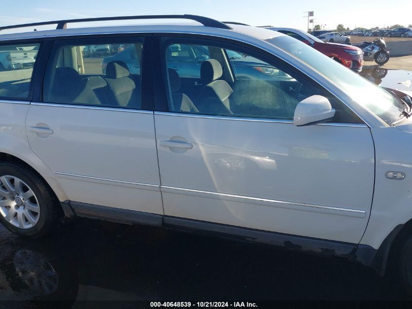 2003 Volkswagen Passat Gl VIN: WVWND63B63E127854 Lot: 40648539