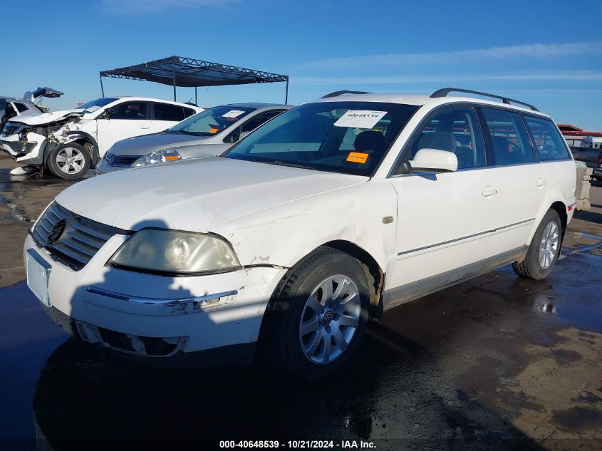 2003 Volkswagen Passat Gl VIN: WVWND63B63E127854 Lot: 40648539