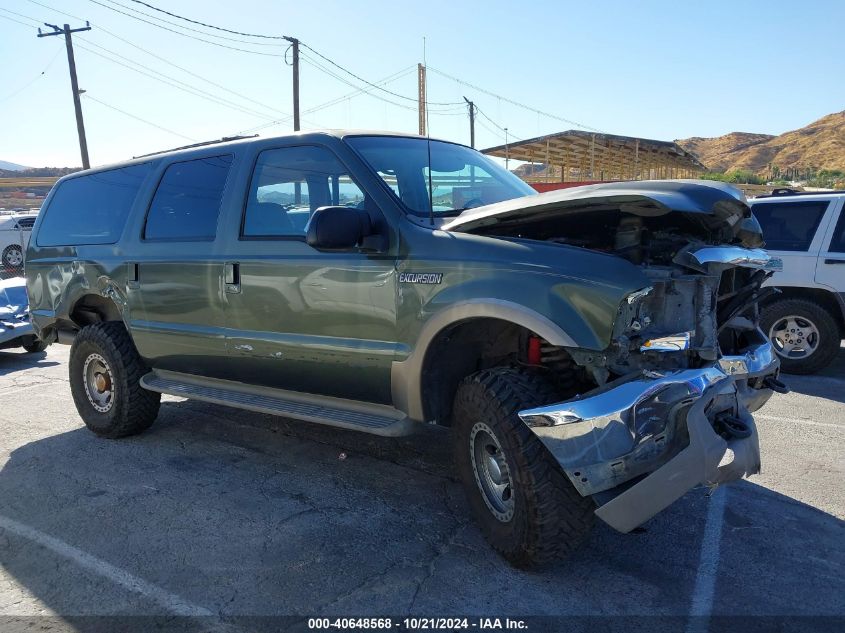 2002 Ford Excursion Limited VIN: 1FMNU42F12EB78861 Lot: 40648568