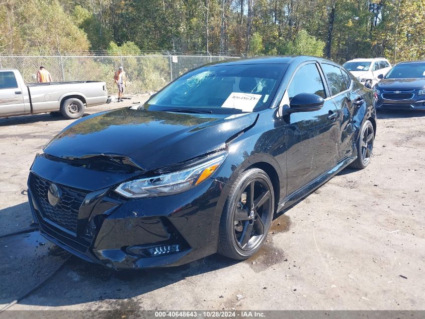 2022 Nissan Sentra Sr Xtronic Cvt VIN: 3N1AB8DV3NY261156 Lot: 40648643