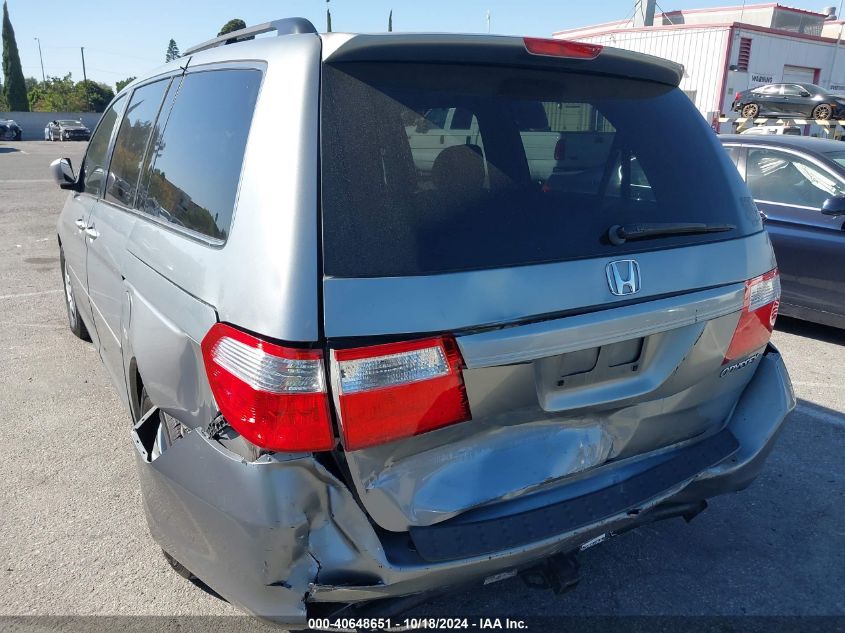 2006 Honda Odyssey Ex-L VIN: 5FNRL38786B019570 Lot: 40648651