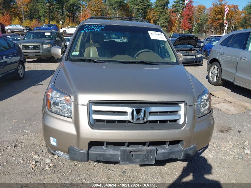 2007 Honda Pilot Exl VIN: 5FNYF28717B031235 Lot: 40648694