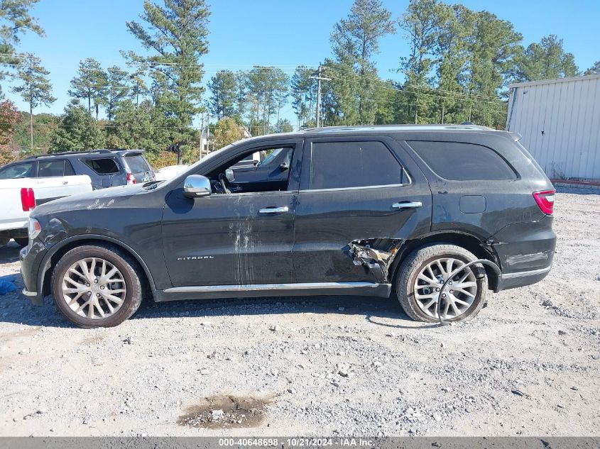 2014 Dodge Durango Citadel VIN: 1C4SDHET5EC483828 Lot: 40648698