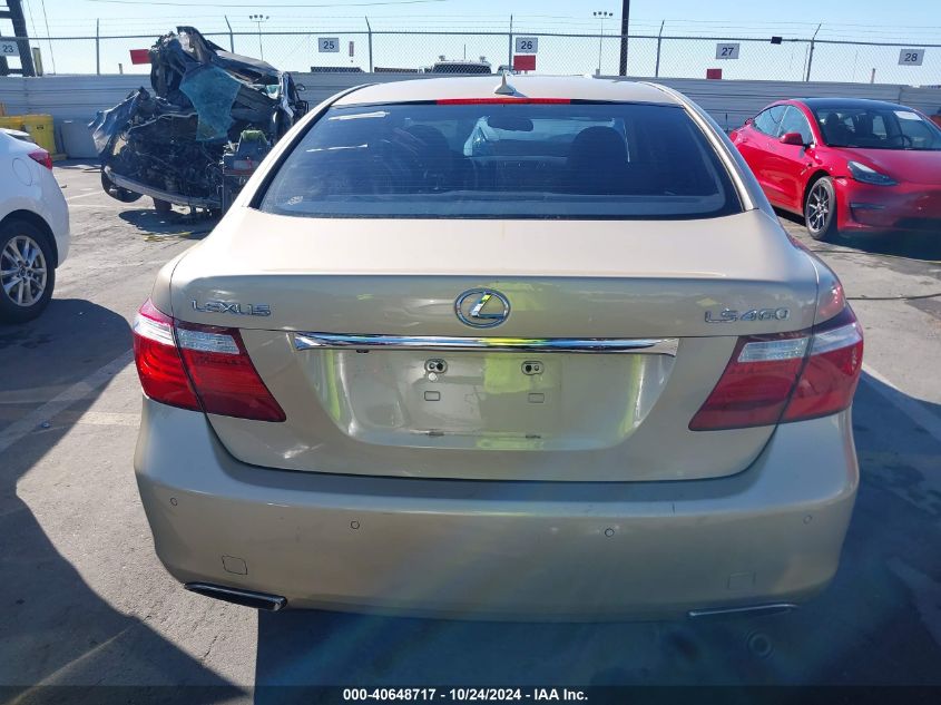 2009 Lexus Ls 460 VIN: JTHBL46F395089161 Lot: 40648717